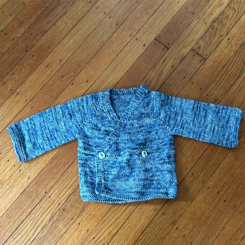 Hand made, one of a kind, toddler sweater